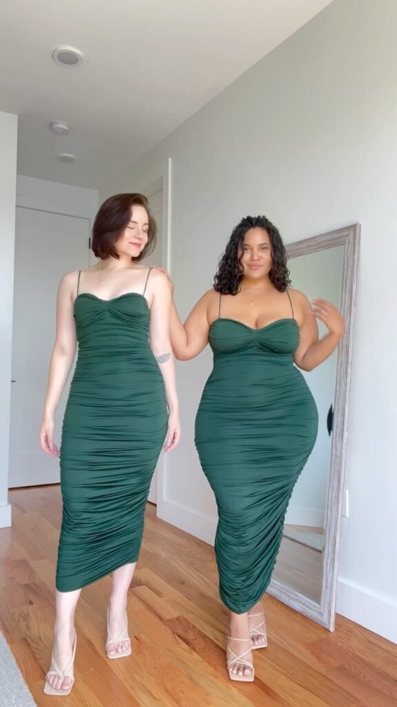 Two Friends are Showing their look with the same outfit